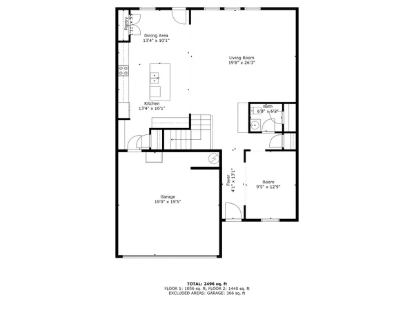 a picture of a floor plan