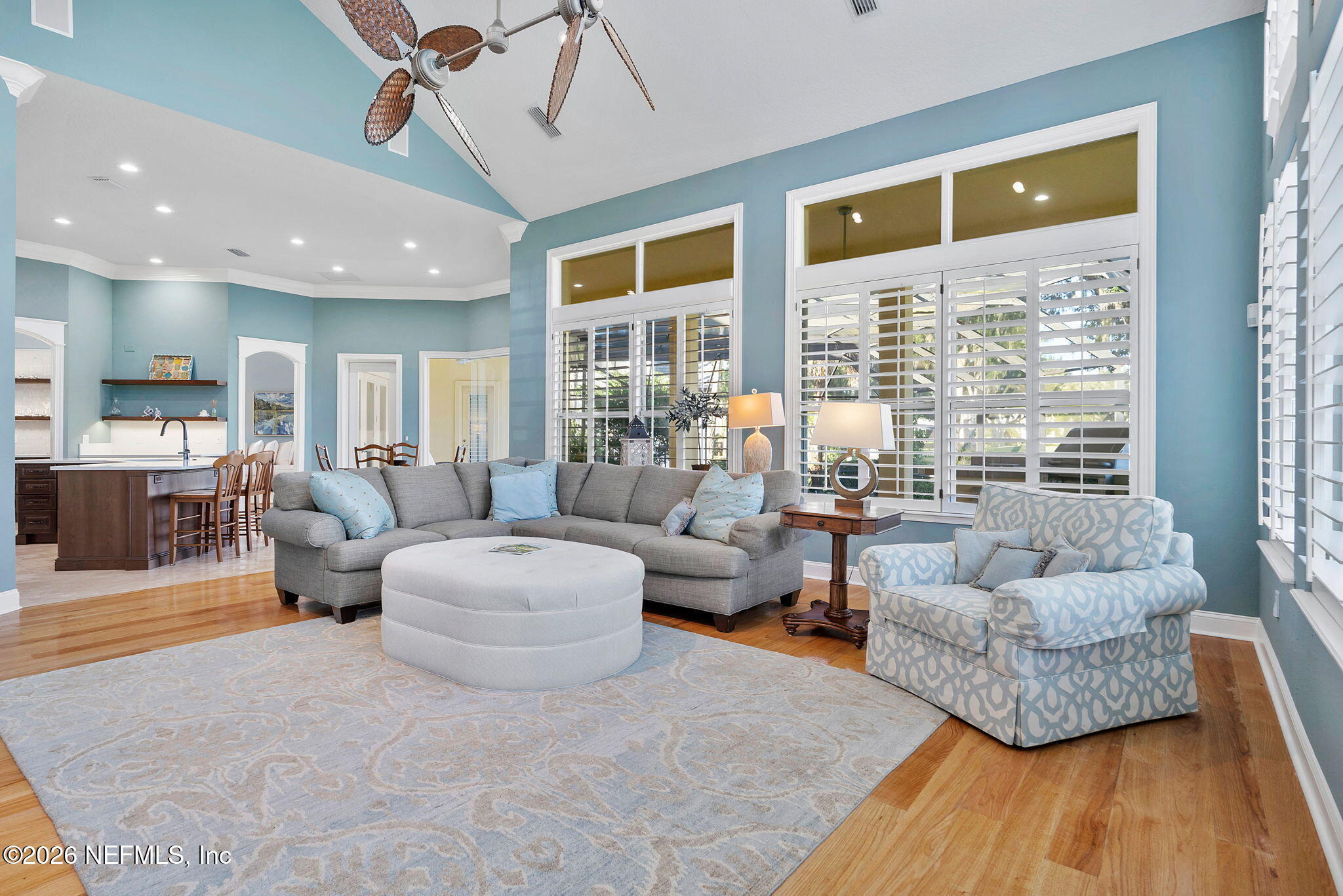 160 Governors Road Ponte Vedra Beach, FL 32082 - Photo 23 of 72 Family Room to Screened Lanai
