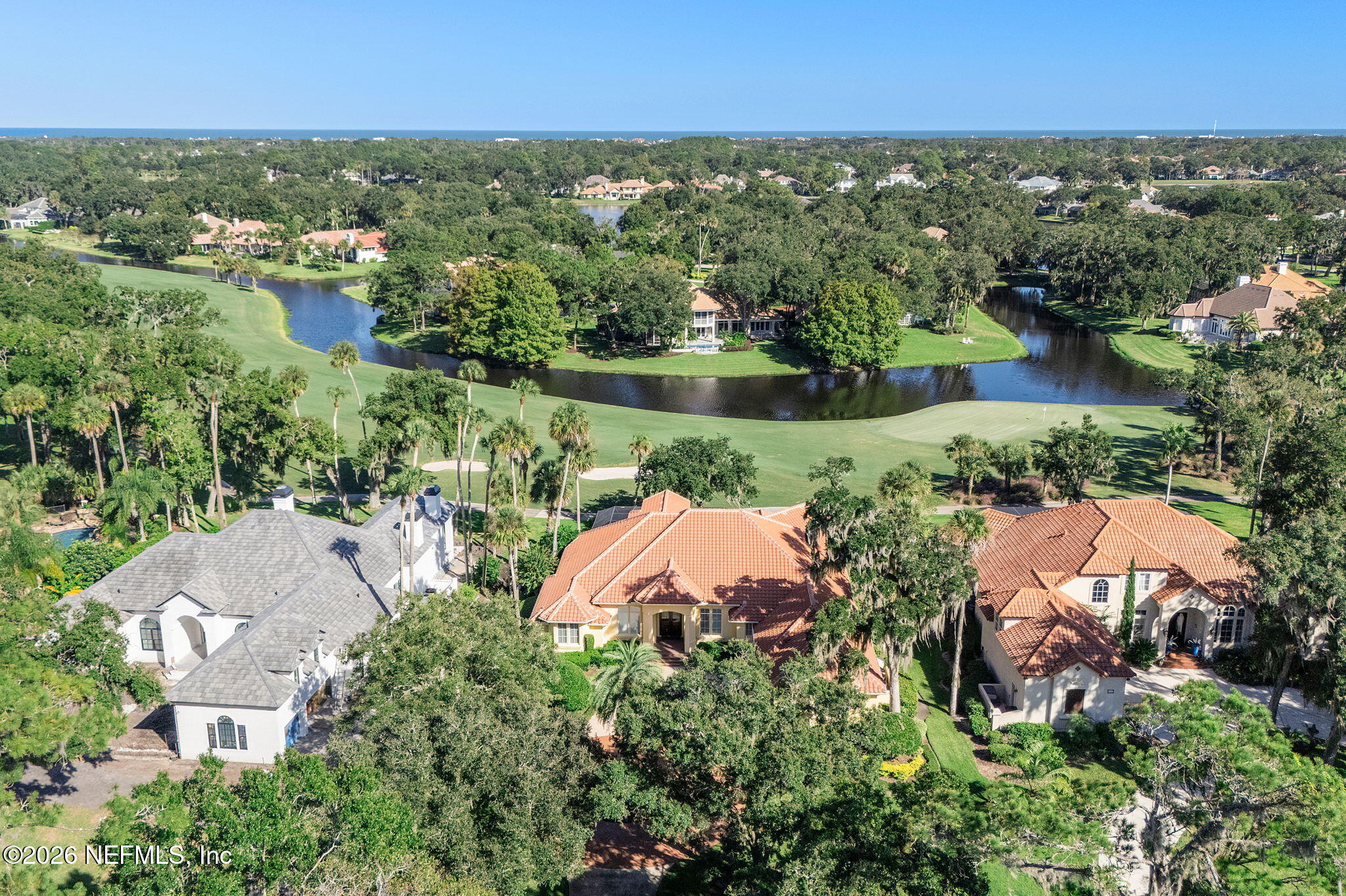 160 Governors Road Ponte Vedra Beach, FL 32082 - Photo 45 of 72 Front Aerial to Ocean