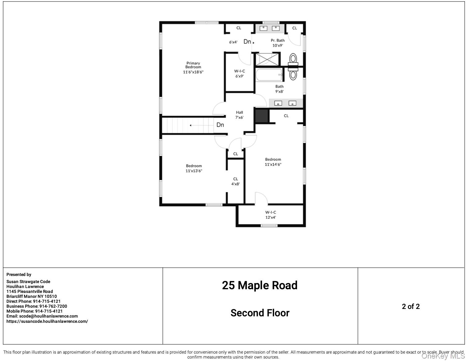 25 Maple Road Briarcliff Manor, NY 10510 - Photo 48 of 48 2nd Level Floor Plan