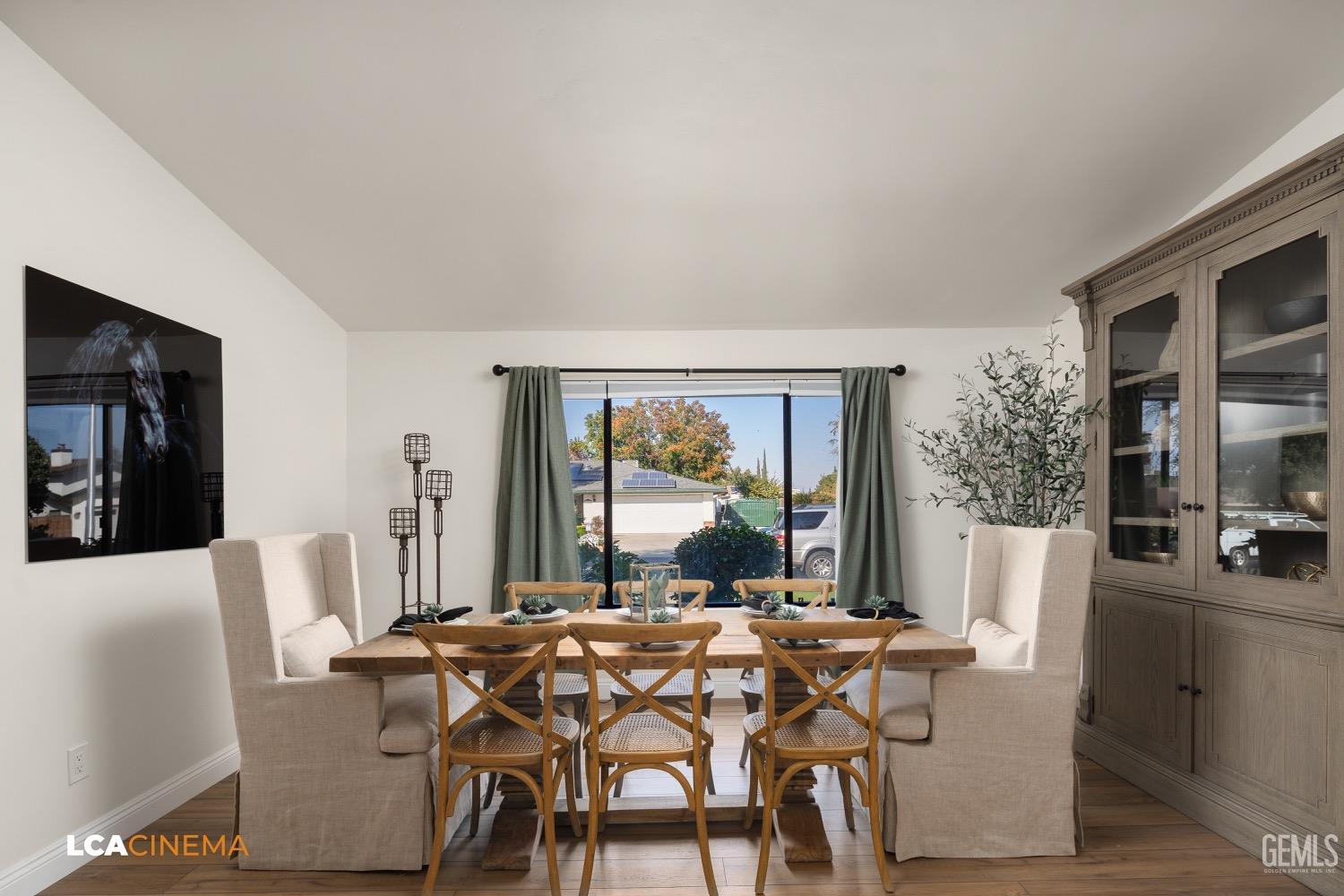 Undisclosed Address Bakersfield, CA 93312 - Photo 9 of 28 a view of a dining room with furniture window and outside view