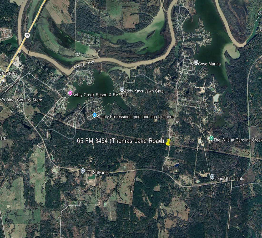 65 Farm To Market Road 3454 Huntsville, TX 77320 - Photo 37 of 37 a bird view of water house with green space