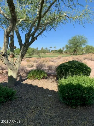 a view of a lake with outdoor space