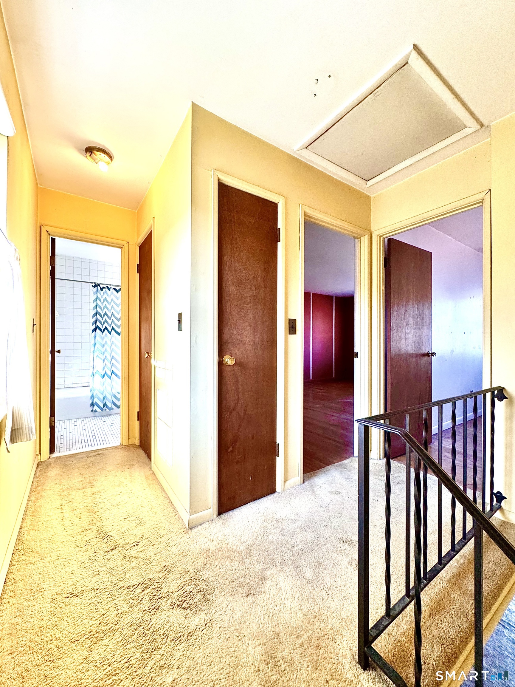 39 Woodway Road, Unit C5 Stamford, CT 06907 - Photo 37 of 55 Top of stairs landing, storage closet, full bath