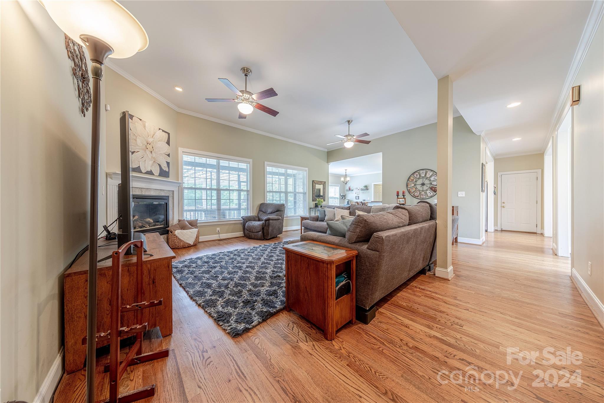 3321 Millstone Creek Road Lancaster, SC 29720 - Photo 12 of 48 a living room with furniture and a fireplace