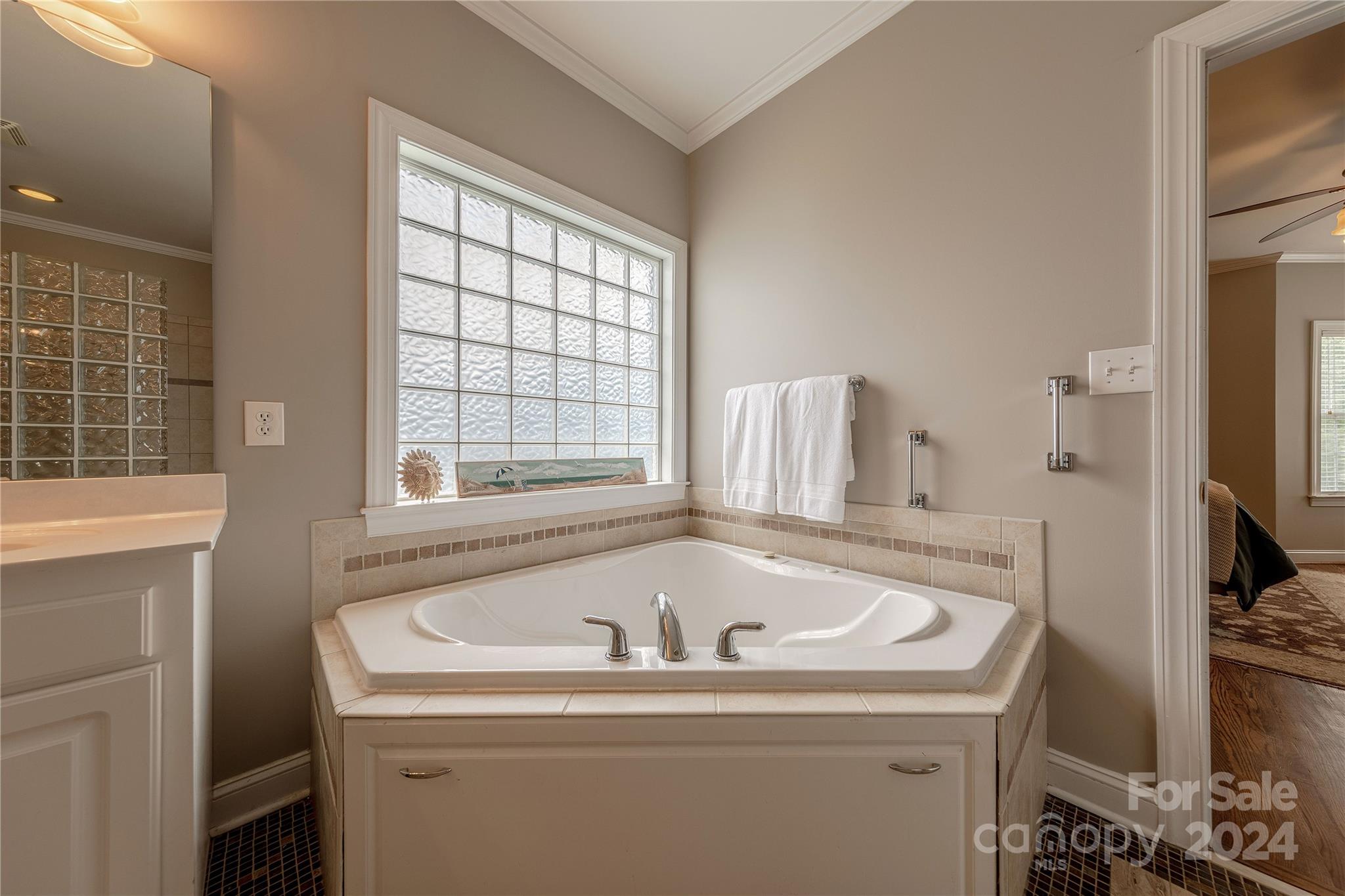 3321 Millstone Creek Road Lancaster, SC 29720 - Photo 29 of 48 a bathroom with a bathtub and a window