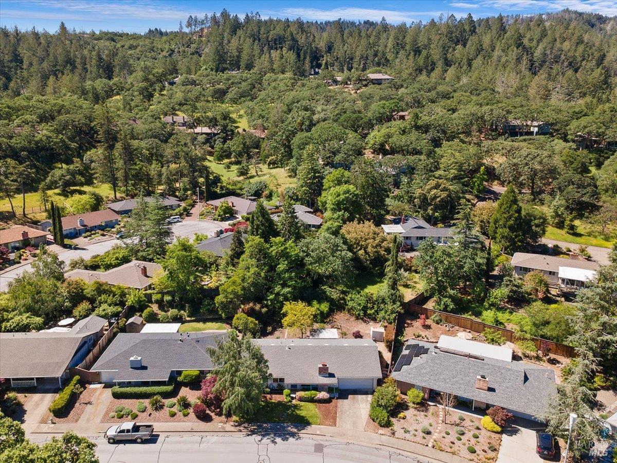 417 Deerfield Circle Santa Rosa, CA 95409 - Photo 37 of 48 The home is tucked just below the hillside on a quiet street.