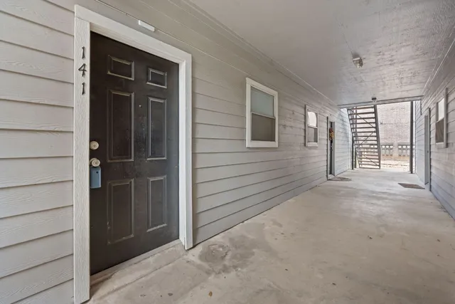 a view of front door