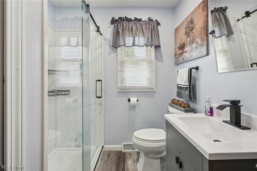 919 Pinecrest Road Girard, OH 44420 - Photo 30 of 42 Primary Hall Bathroom on Main Level UPDATED recently with Walk In Shower...