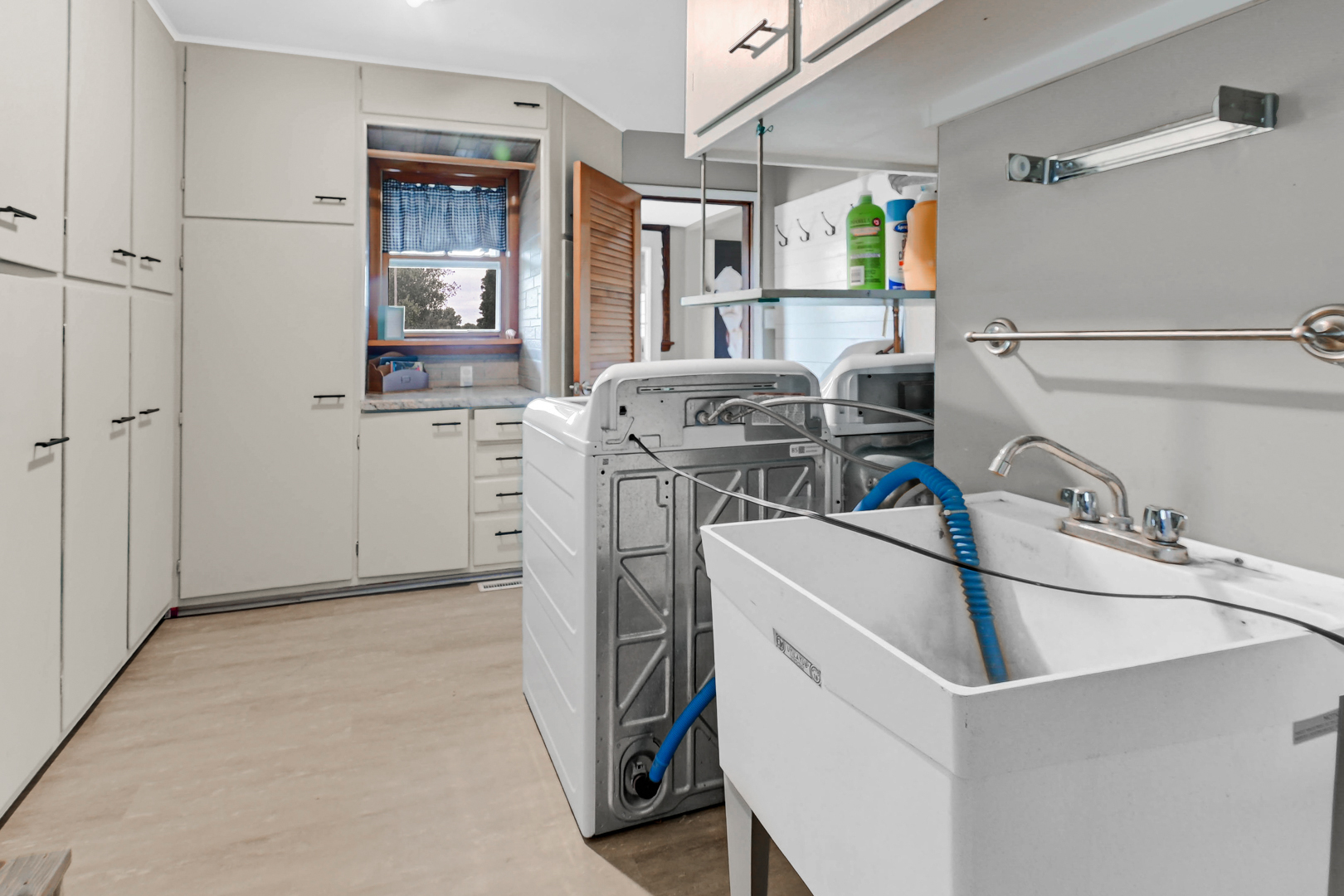59 North 2750W Road Kankakee, IL 60901 - Photo 15 of 19 a utility room with cabinets washer and dryer