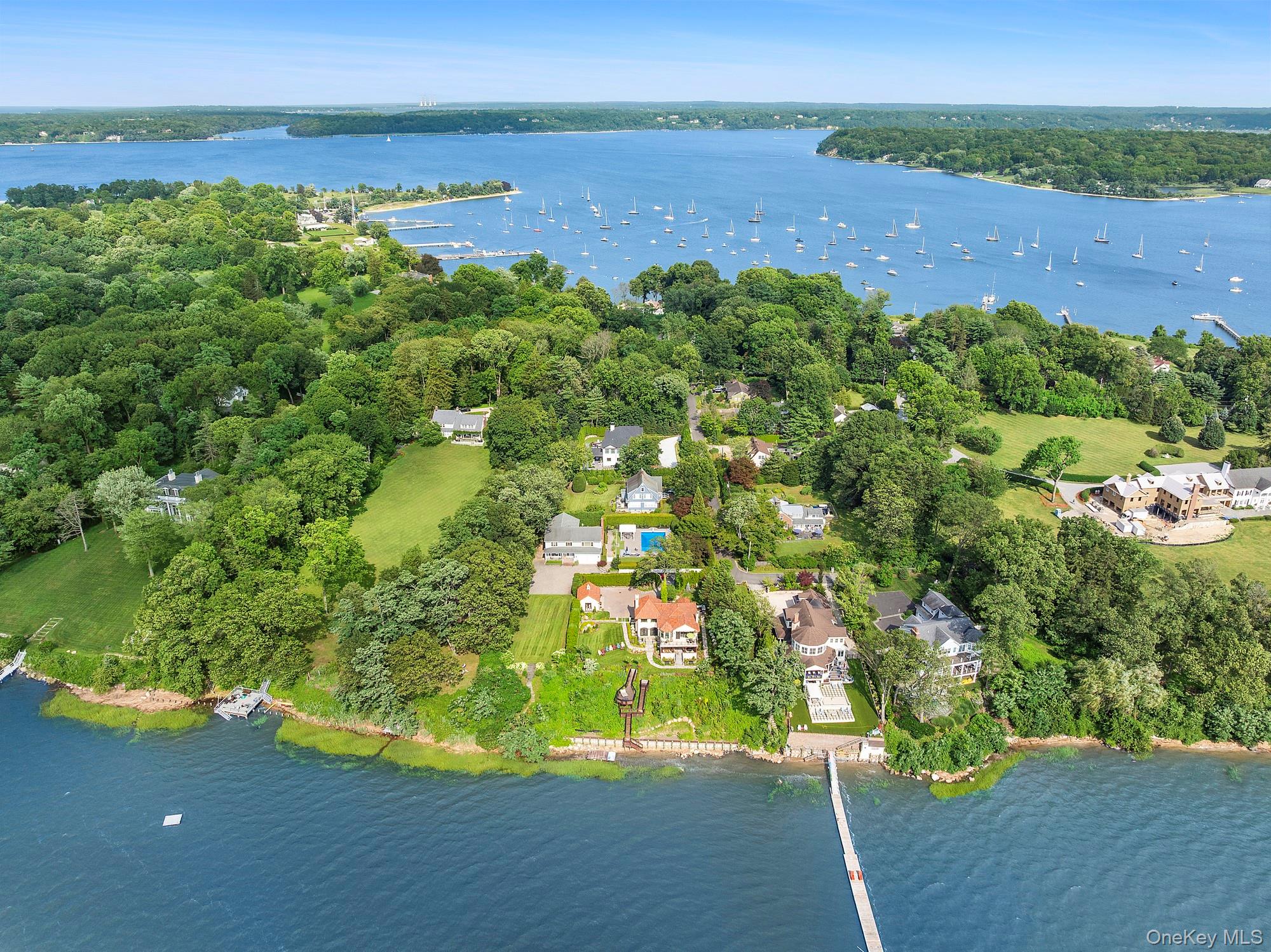 353 Centre Island Road Oyster Bay, NY 11771 - Photo 33 of 34 an aerial view of a house with a yard