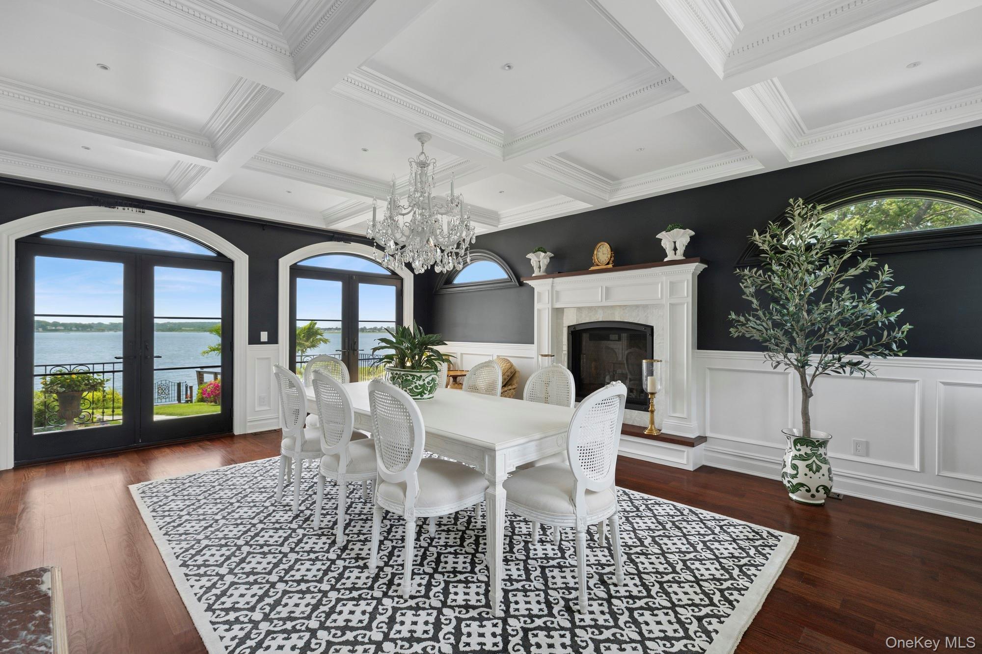 353 Centre Island Road Oyster Bay, NY 11771 - Photo 5 of 34 a view of a dining room with furniture window and wooden floor
