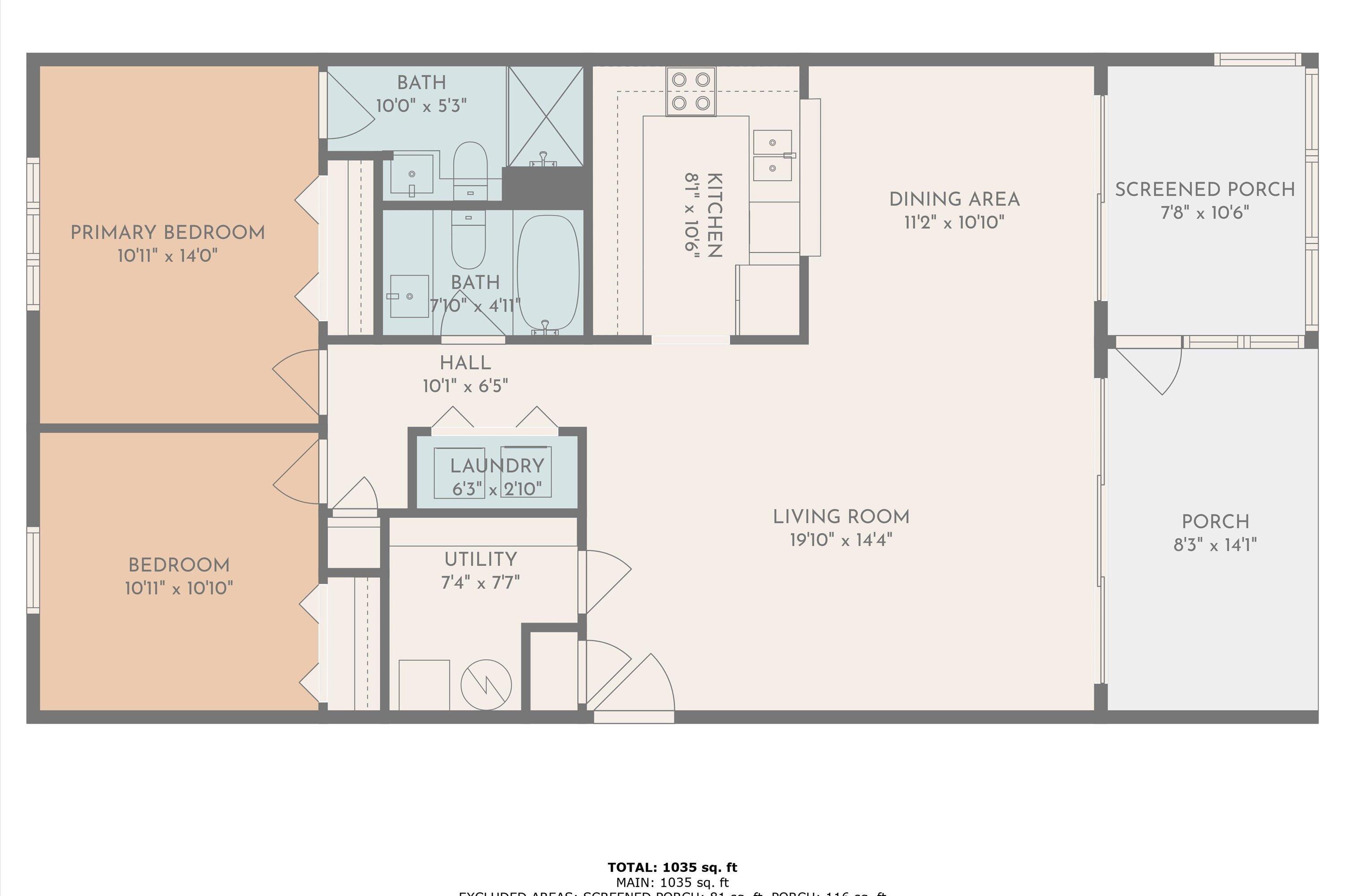 850 Gangplank Road, Unit 302 Moneta, VA 24121 - Photo 30 of 30 31-850 Gangplank Rd #302 Floor Plan