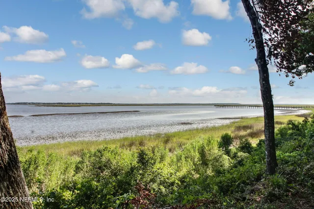 a view of a porch with a yard