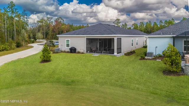 a view of an swimming pool with outdoor space