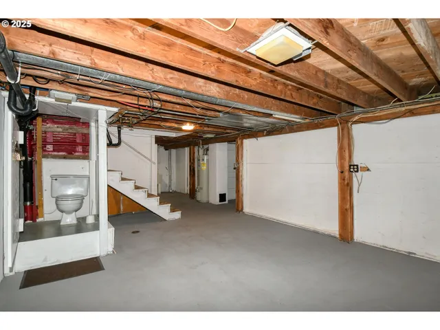 a balcony with wooden floor