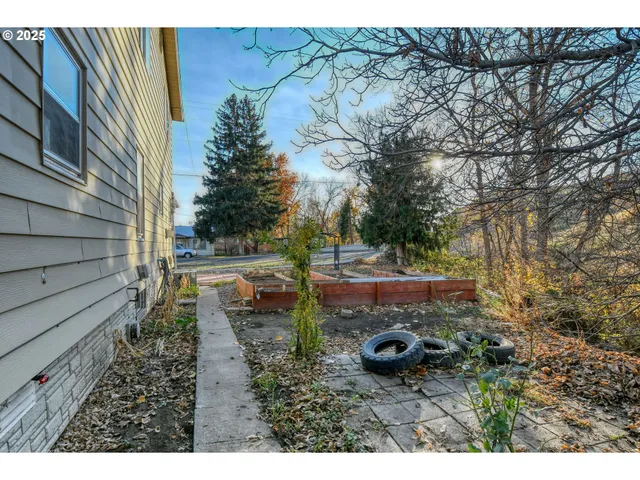 a view of a house with a patio