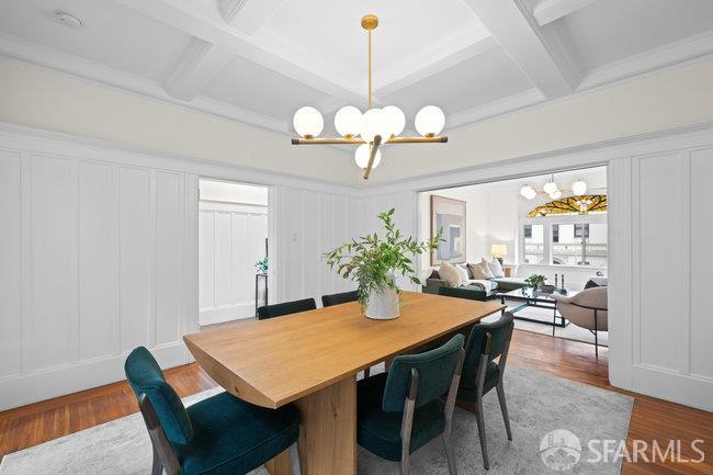 1108-1112 Pine Street San Francisco, CA 94109 - Photo 15 of 53 a view of a dining room with a table and chairs