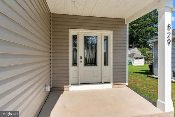a view of a door front of house