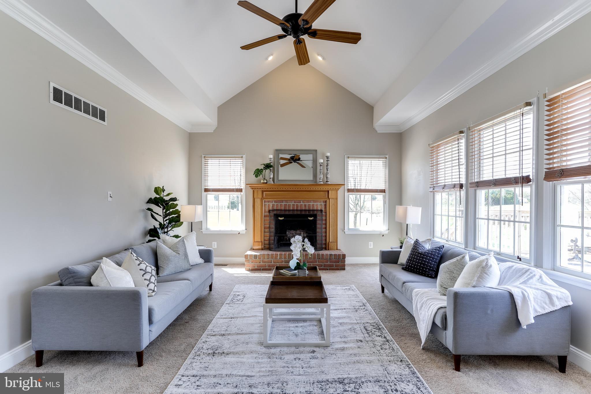 16820 Hardy Road Mount Airy, MD 21771 - Photo 22 of 49 Family room w/vaulted ceiling & toasty fireplace