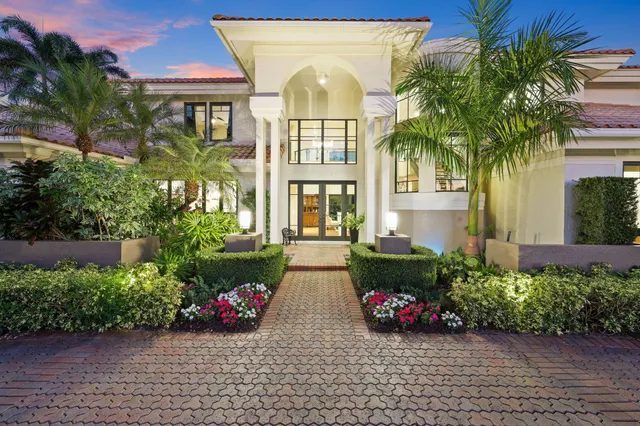 a front view of a house