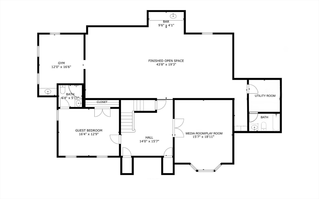 16 Grace Road Newton, MA 02459 - Photo 36 of 36 a picture of a floor plan