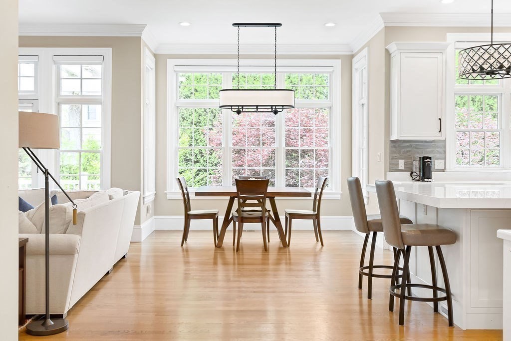 16 Grace Road Newton, MA 02459 - Photo 6 of 36 a dining room with furniture window wooden floor
