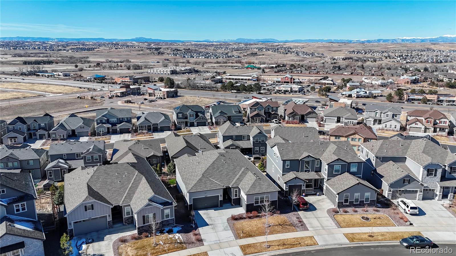 20249 Terrace View Drive Parker, CO 80134 - Photo 35 of 38 an aerial view of a houses with outdoor space