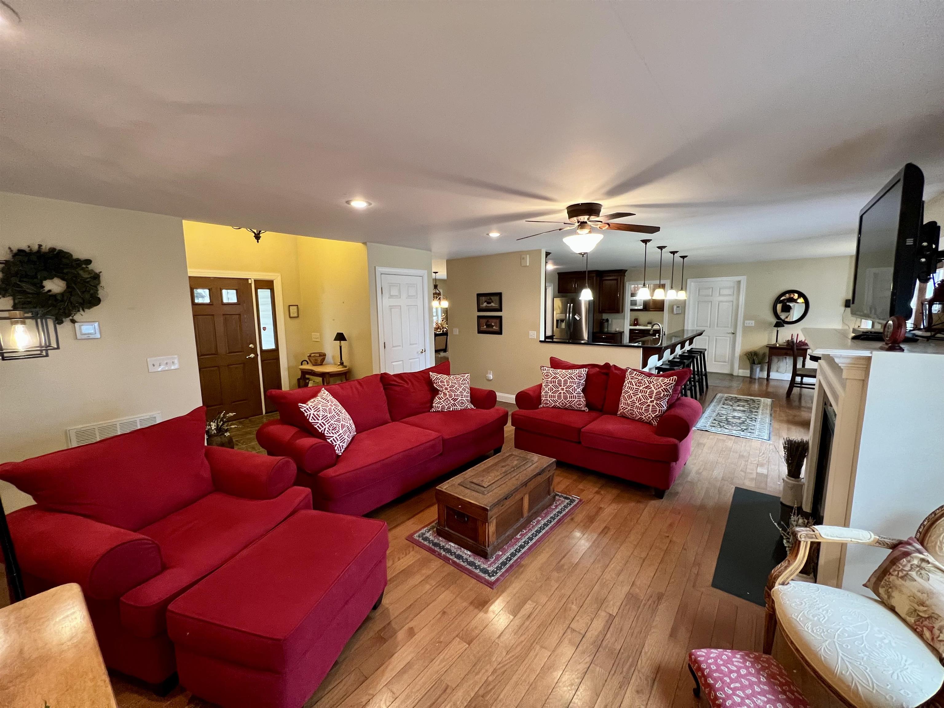 1718 Rockfish Road Waynesboro, VA 22980 - Photo 20 of 55 a living room with furniture a couch and a flat screen tv