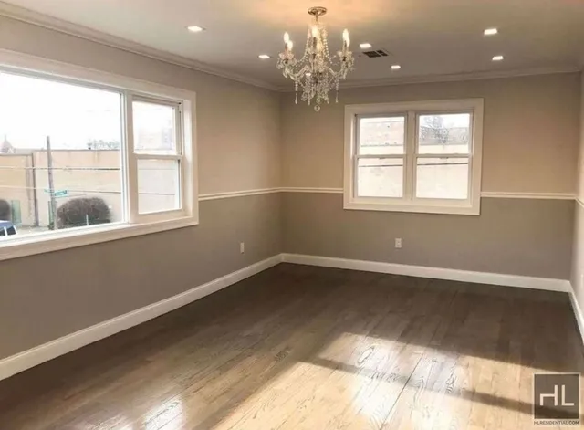 en empty room with a window