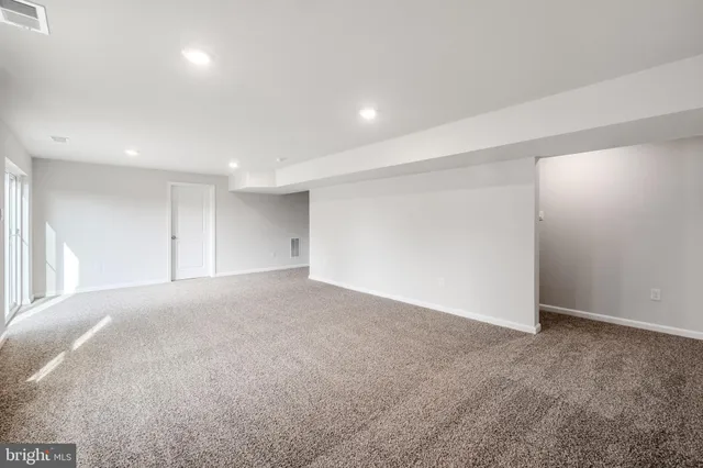 a view of an empty room