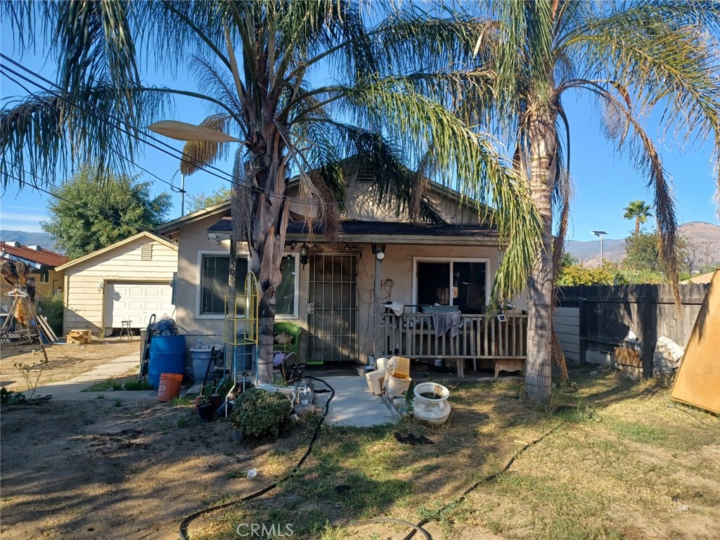 a view of a house with a patio