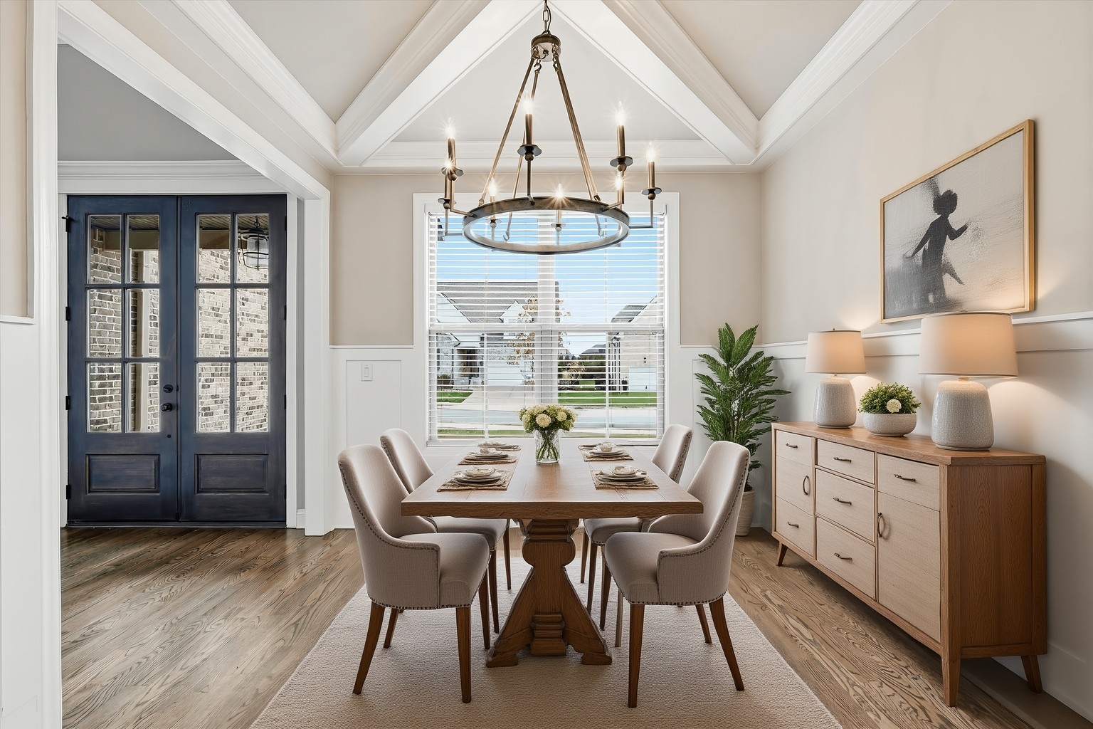 1706 Sorrell Pk Drive Spring Hill, TN 37174 - Photo 14 of 50 a dining room with furniture a chandelier and wooden floor