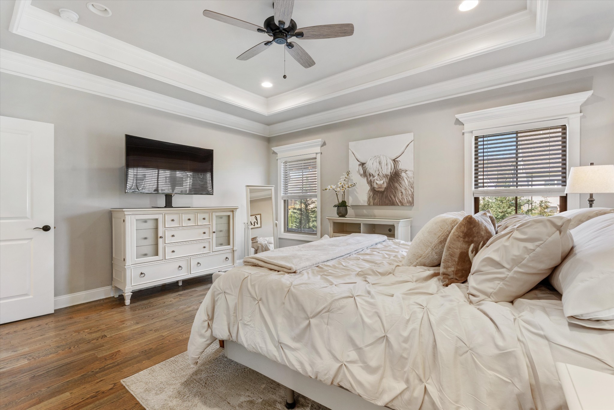 1706 Sorrell Pk Drive Spring Hill, TN 37174 - Photo 20 of 50 a bedroom with a bed and a flat screen tv