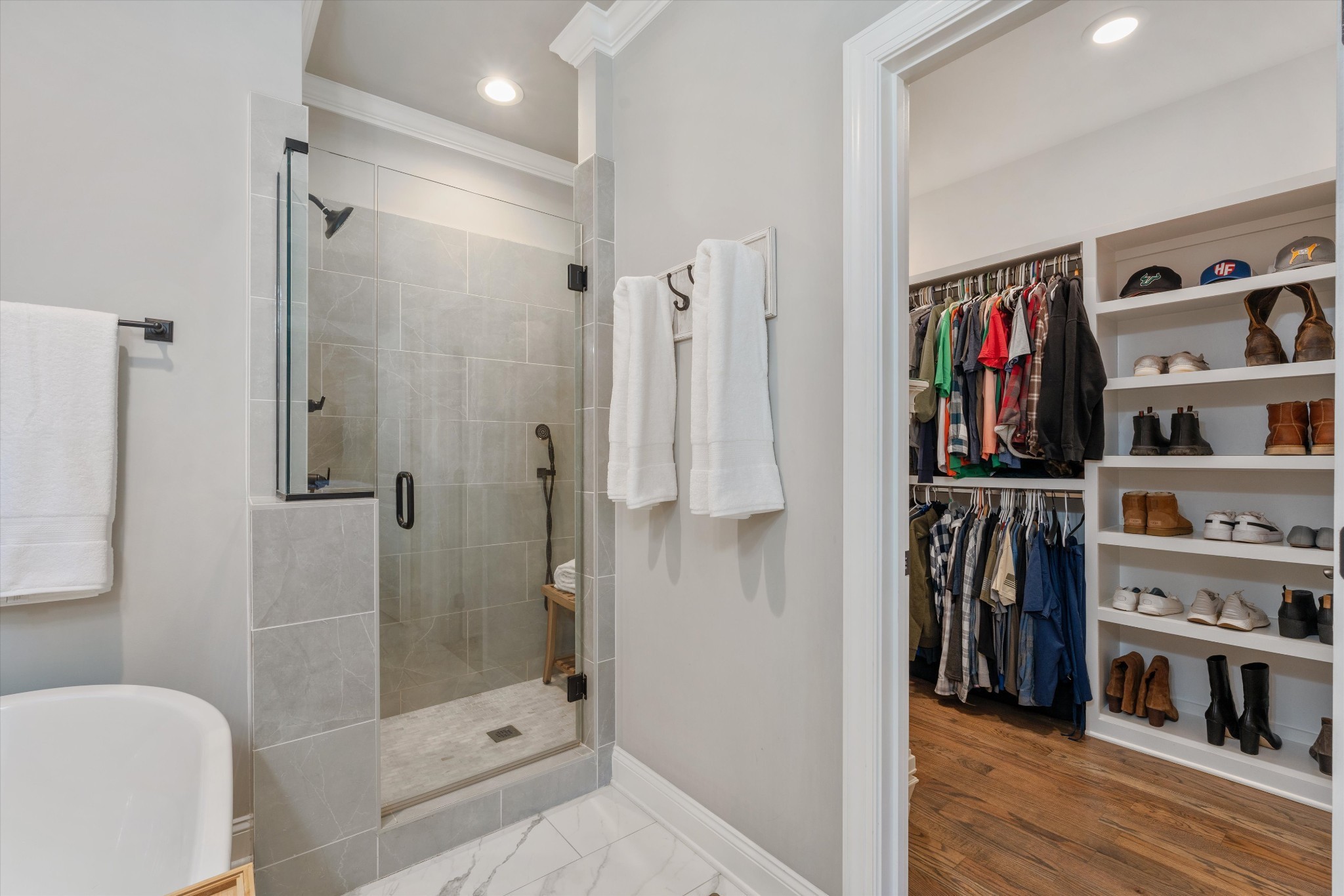 1706 Sorrell Pk Drive Spring Hill, TN 37174 - Photo 24 of 50 a bathroom with a shower and a toilet