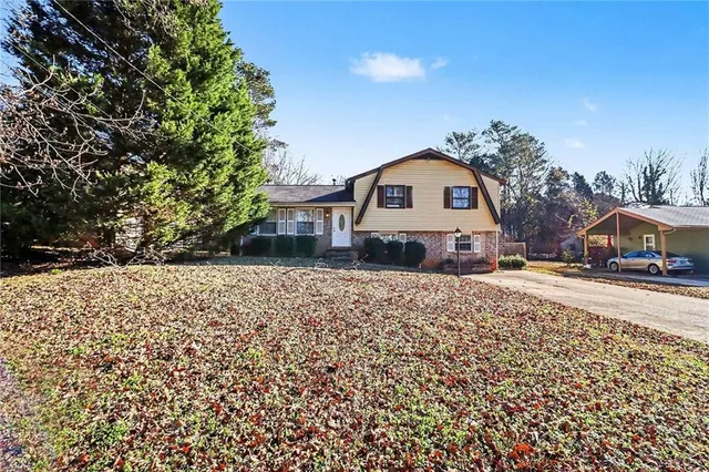 a house with a outdoor space
