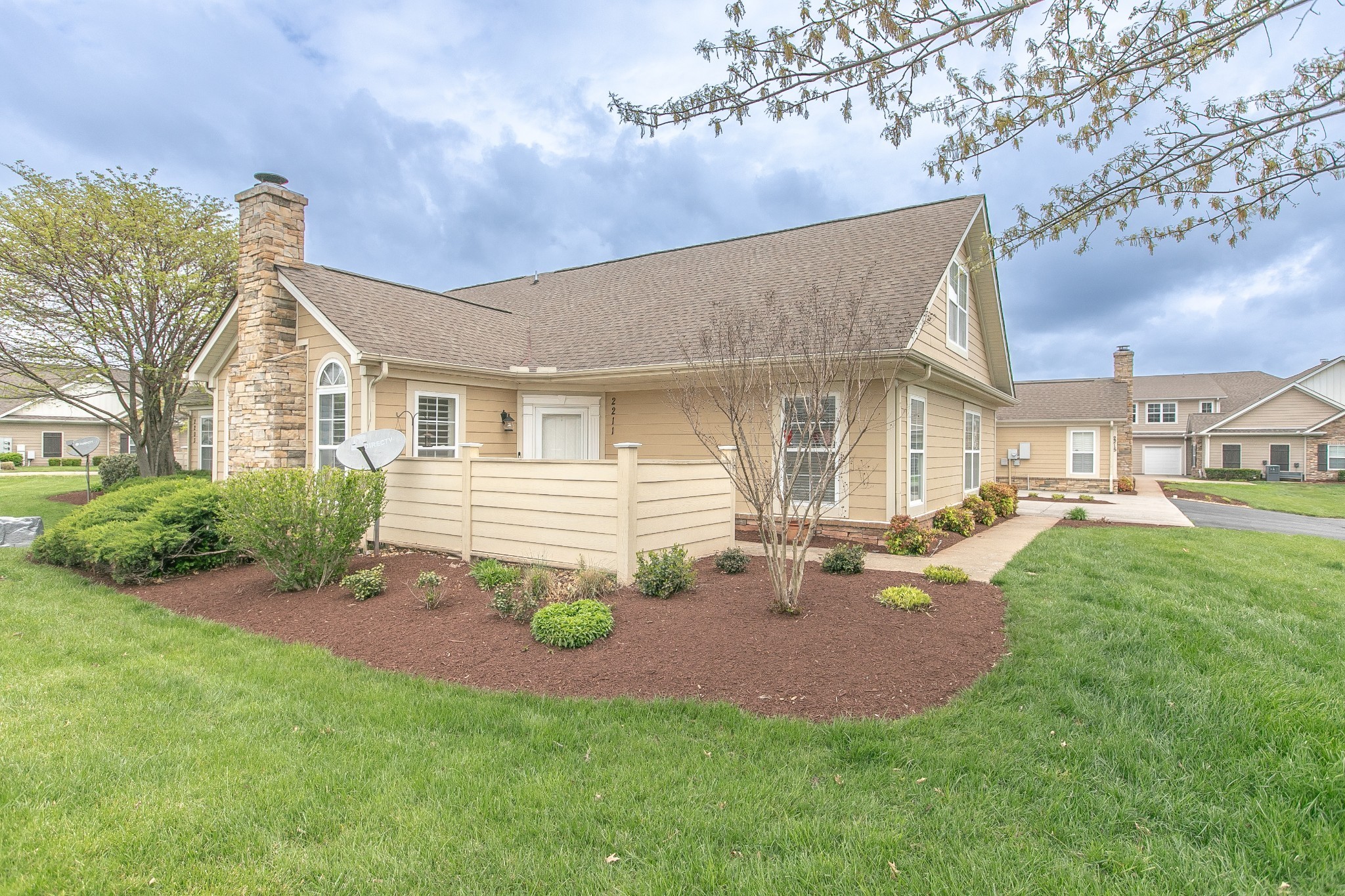 2211 Bridgeway Street Murfreesboro, TN 37128 - Photo 30 of 32 a view of a house with backyard and sitting area