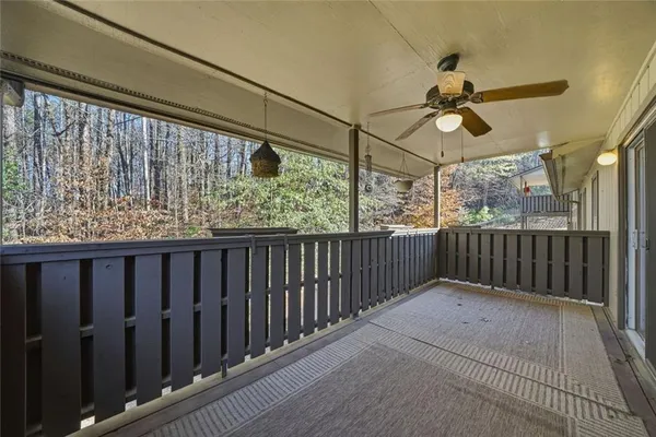 a view of a porch