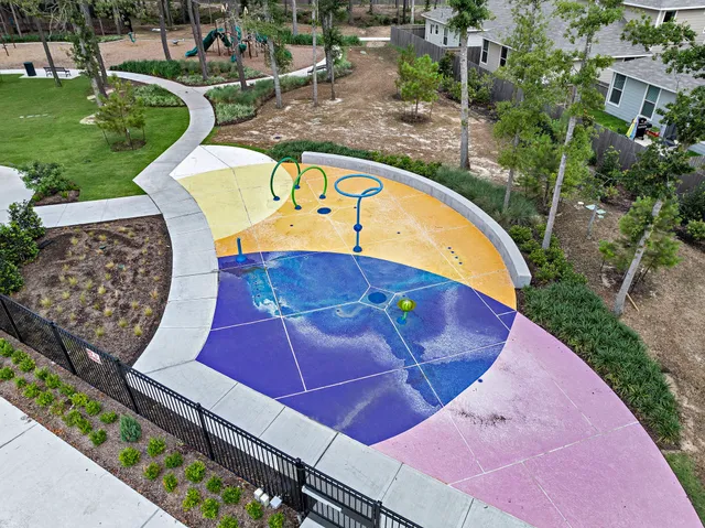 a view of a park with outdoor space