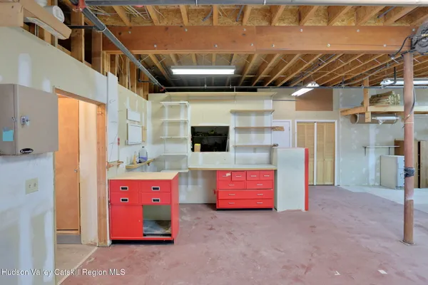 a view of storage and utility room