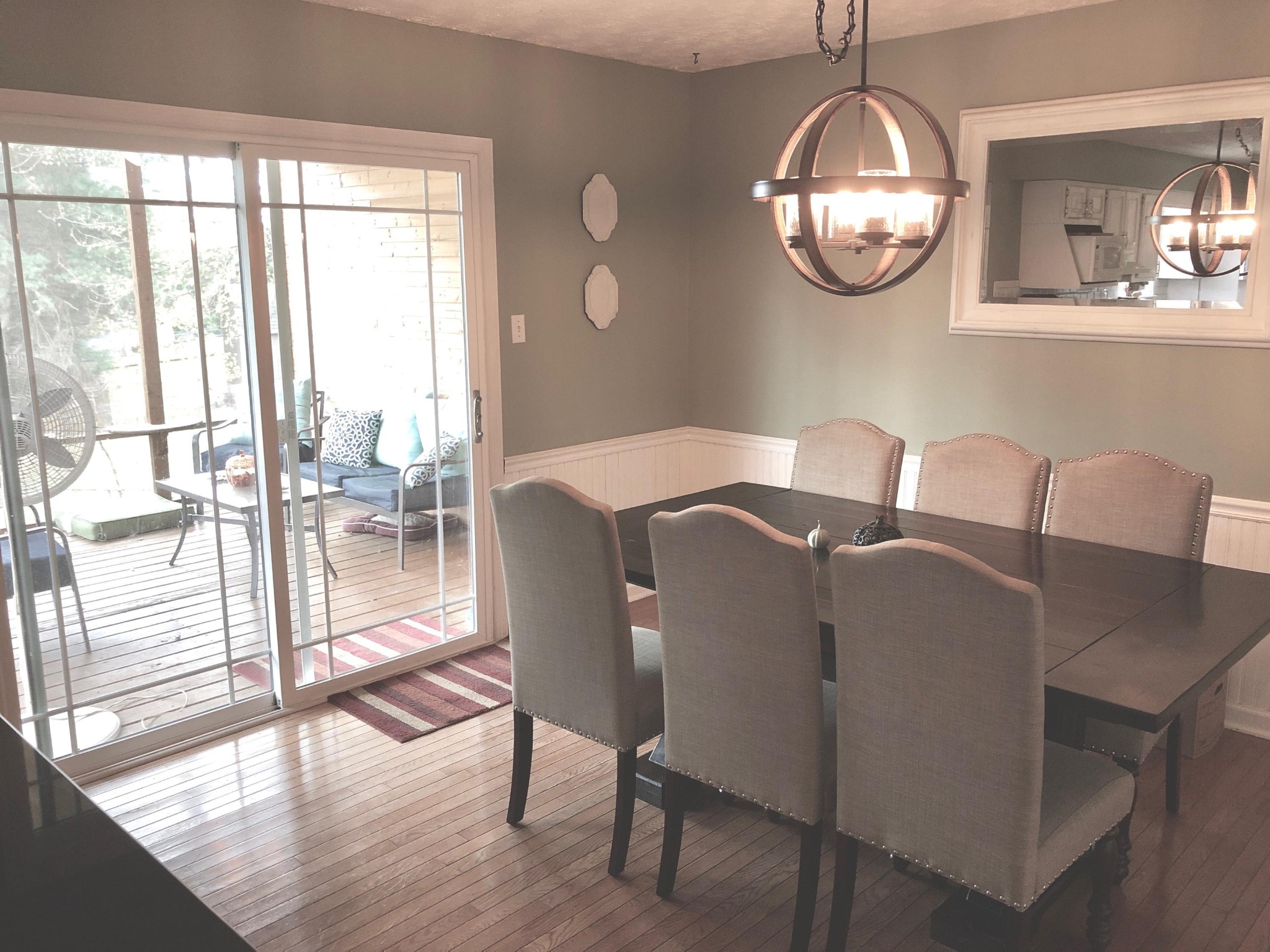 925 Tree Trunk Road Knoxville, TN 37934 - Photo 12 of 32 a view of a dining room with furniture wooden floor and chandelier
