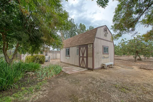 a backyard of a house