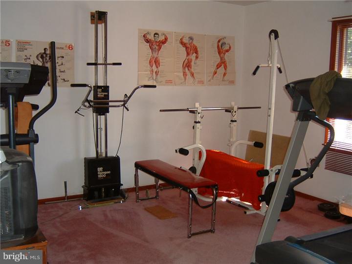 41 Highbridge Road New Egypt, NJ 08533 - Photo 22 of 23 a room with gym equipment and windows