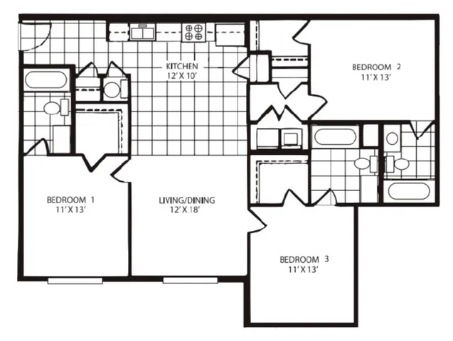 $1,300 | 3000 South Adams Street, Unit 1031, Tallahassee, FL 32301