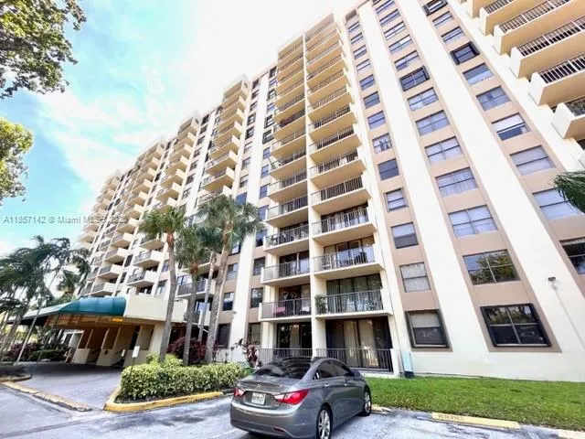 a front view of a multi story building