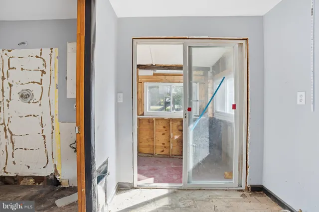 a view of front door