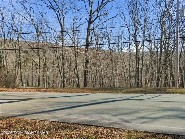a view of a backyard of the house