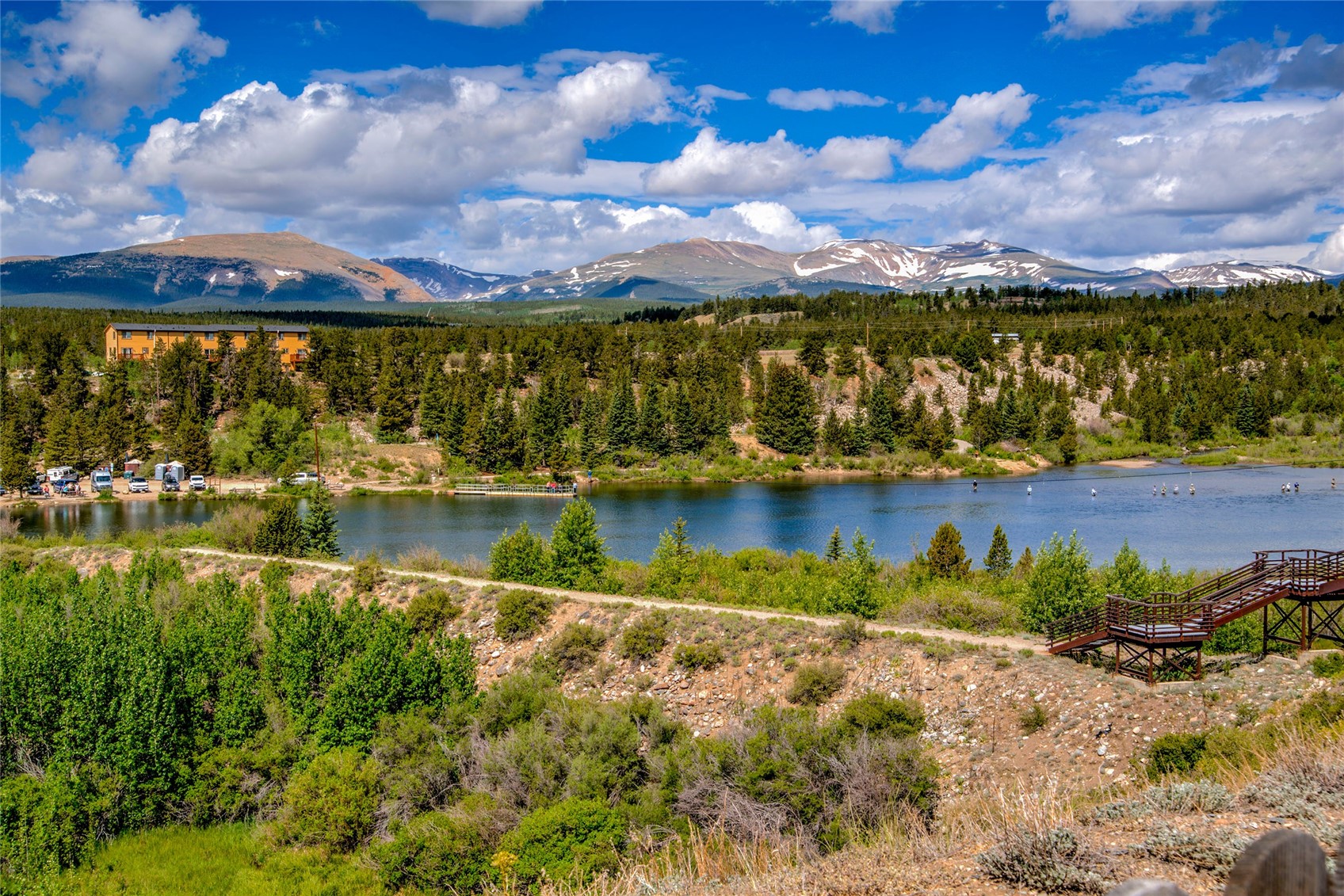 Lot R-06 Lot R-06 Meadow Drive Fairplay, CO 80440 - Photo 31 of 50 a view of a lake with a houses