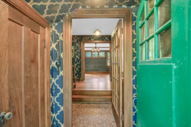 a view of front door