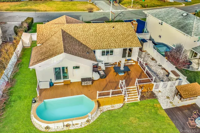 an aerial view of a city